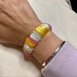 Painted shell bracelet from Thailand